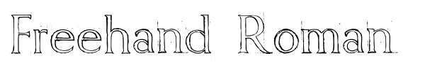 Freehand Roman font preview